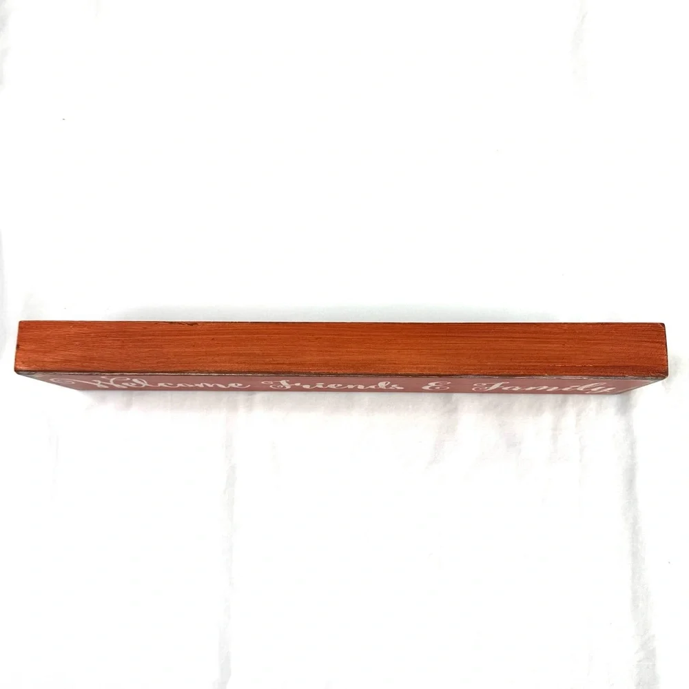 Welcome Friends & Family Wood Sign Tabletop Fall Decorative Decor